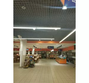 Підвісні стелі Грильято для супермаркетів