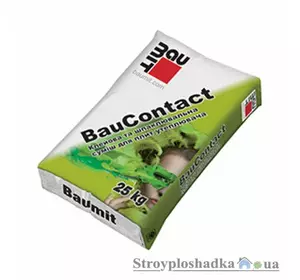 Cмесь Baumit BAU Contact для приклеювання і захисту утеплювача ППС плит, 25 кг Cмесь Baumit BAU Contact для приклеювання і захисту утеплювача ППС плит, 25 кг