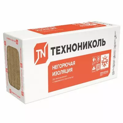 Теплоізоляція базальтова мінеральна вата ТЕХНОФАС Техноніколь 100 мм / щільність 145 кг / м3