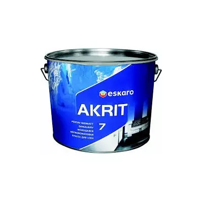Фарба Akrit 7 9,5 л. (Фарба шелкоматов.)