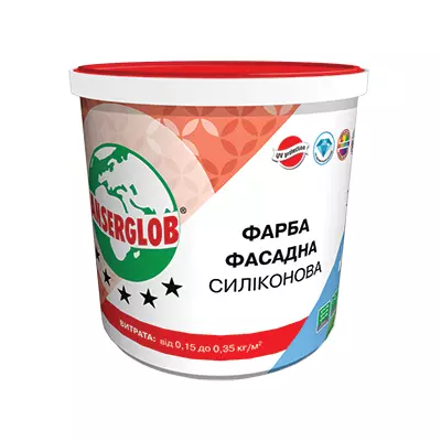 Краска фасадная универсальная 14 кг СИЛИКОНОВАЯ ANSERGLOB